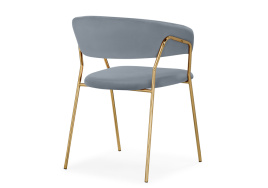 Стул на металлокаркасе Kamelia 1 gray / gold фото 4