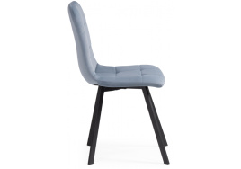 Стул на металлокаркасе Bruk light blue / black фото 4