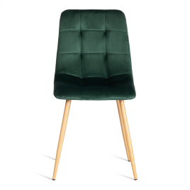 Стул CHILLY (mod. 7094-1) вельвет/металл, 44,5х52,5х86 см, dark green (темно-зеленый) HLR57 / натура фото 5