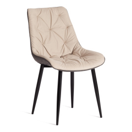 Стул Altus/Алтус (мод. 2334 )/1 шт. в упаковке ткань/экокожа/металл, 53х61х88см, бежевый/темно-серый фото 1