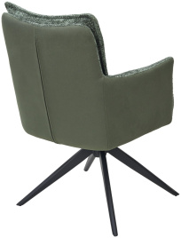 Стул JOSEF 360 град. поворот. HAGA-74 Зеленый, ткань / HJ002-18 Зеленый, PU / черный каркас, ®DISAUR фото 2