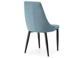Стул на металлокаркасе Kora 1 light blue / white / black фото 4