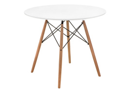 Стол деревянный Table 90 white / wood фото 1