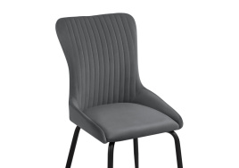 Стул на металлокаркасе Lado gray / black фото 5