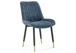 Стул на металлокаркасе Seda 1 blue / black / gold фото 1
