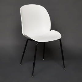 Стул Beetle Chair (mod.70) / 1 шт. в упаковке металл/пластик, 46*57,5*86см, белый фото 2