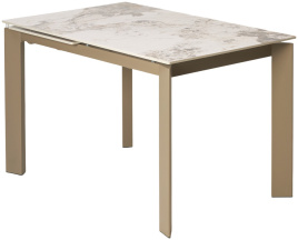 Стол CORNER 120 GLOSS LUXURY PANDORA SOLID CERAMIC / TAUPE, ®DISAUR фото 1
