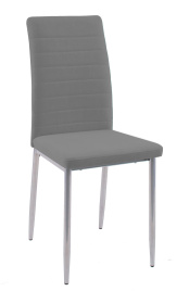 Стул DikLine ТЕКС каркас хром/ B22 GREY