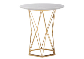Стол деревянный Melan white / gold фото 2