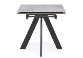 Керамический стол Невис 140(200)х80х76 creto statuario cara polished / черный фото 4