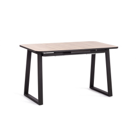 Стол MALTIDO ЛДСП/HPL/металл, 130 х 75+30 х 75 см, Дуб Вотан/чёрный фото 4