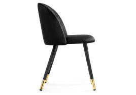 Стул на металлокаркасе Gabi black / black / gold фото 3