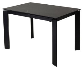 Стол CORNER 120 MATT BLACK MARBLE SOLID CERAMIC / BLACK, ®DISAUR фото 4