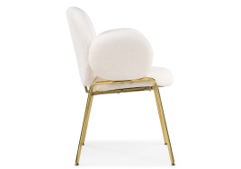 Стул на металлокаркасе Kalipso white / gold фото 4