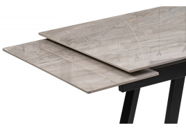 Керамический стол Силлем 120(180)х80х77 dyna fantasico grey / черный фото 5