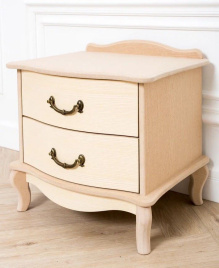 Тумбочка прикроватная "Джульетта" 2 ящ. (без покраски) Вис фото 1