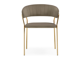 Стул на металлокаркасе Kamelia 1 cappuccino / gold фото 2