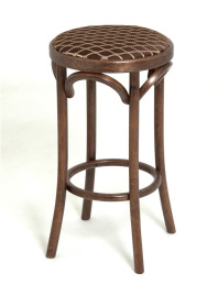 Табурет барный 650 Венский мягкий (темный тон, ткань 3 brown) фото 2
