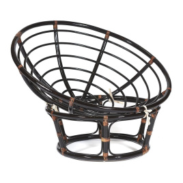 Кресло PAPASAN/ПАПАСАН 23/01 W  /с подушкой/ диаметр подушки 129 см, 115х101х104 см, Antique brown ( фото 3