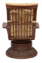 Кресло-качалка "ANDREA Relax Medium" /с подушкой/ 74х82х100 см, Pecan Washed (античн. орех), Ткань р фото 5