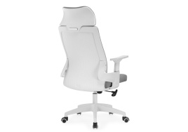 Компьютерное кресло Flok gray / white фото 5