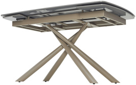 Стол RIVOLI 140 MATT LATTE STONE SOLID CERAMIC / TAUPE, ®DISAUR фото 4