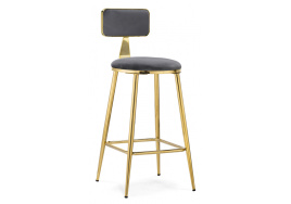 Барный стул Persi dark gray / gold