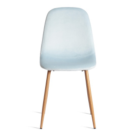 Стул BREEZE (mod. 4724) Велюр/металл , 44 х 53 х 87 см, Aquamarine (аквамарин) HLR16 / натуральный фото 2