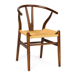 Стул Wishbone/Вишбон (мод.CB2212) дерево вяз, 57х50,5х79,5, темный орех №5  фото 1