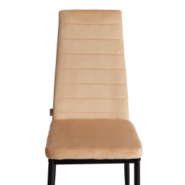 Стул Easy (mod. JSC02-1) металл, флок, 41 х 52 х 96 см, sandy (песочный) HLR6 / черный  фото 5