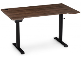 Компьютерный стол Маркос с механизмом подъема 140х80х75 черный / кантри орех фото 2