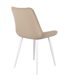 Стул DikLine 226 поворотный B03 BEIGE, ножки белые фото 2