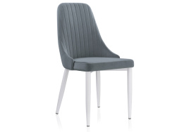 Стул на металлокаркасе Kora white / gray фото 1