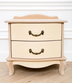 Тумбочка прикроватная "Джульетта" 2 ящ. (без покраски) Вис фото 3