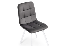 Стул на металлокаркасе Bruk dark gray / white фото 5
