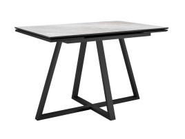 Стол DikLine SKF120 Керамика Belgium Grey Polished/подстолье черное/опоры черные, фото 1