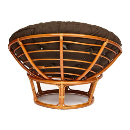 Кресло Папасан/Papasan (23/01 W) /с подушкой и ремешками/ диаметр подушки 125см, 115х101х104см, конь фото 3