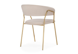 Стул на металлокаркасе Kamelia 1 beige / gold фото 4