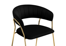 Стул на металлокаркасе Kamelia 1 black / gold фото 5