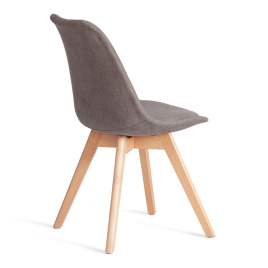 Стул TULIP SOFT (mod. 053V) дерево/пластик/ткань, 49,5 x 54,5 x 84 см, Серый (Grey) LY1701-26 фото 3