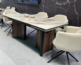 Стол СТРАДИВАРИ 180 116 BG, керамика / Дуб Американский М-City