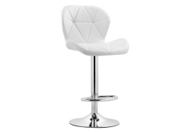 Барный стул Trio white / chrome фото 1