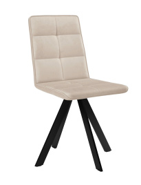 Стул DikLine 230 поворотный B03 BEIGE, ножки черные фото 1