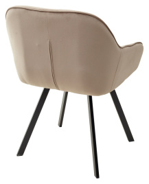 Стул GALE 360 град. поворот. BLUVEL-40 BEIGE, велюр/ черный каркас, М-City фото 5