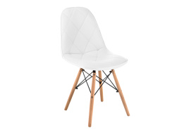 Стул деревянный Kvadro 1 white / wood фото 1