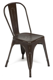 Стул LOFT CHAIR (mod. 012) / 1 шт. в упаковке металл, 45*35*85см, коричневый/brown vintage фото 1