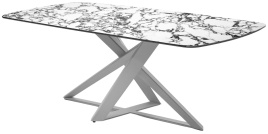 Стол VICENZA 220 BULGARI WHITE, керамика / белый, ®DISAUR фото 1