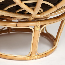 Кресло PAPASAN ECO/ПАПАСАН ЭКО P115-1/SP STD /без подушки/ 115x101x92 см, Natural (натуральный) фото 3