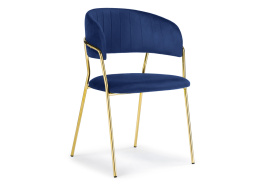 Стул на металлокаркасе Kamelia gold / gray fabric фото 1
