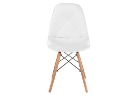 Стул деревянный Kvadro 1 white / wood фото 2